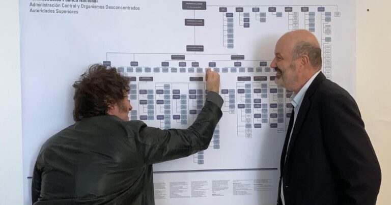El ajuste del gasto público: Milei empuja la Motosierra y Sturzenegger el bisturí