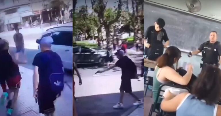 Policías entraron al aula en una escuela de San Martín y le incautaron dos armas a un alumno