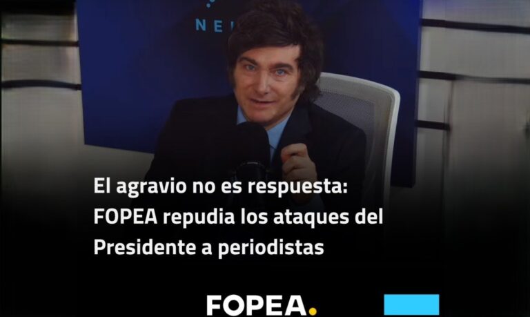 Periodistas volvieron a cuestionar a Milei por sus expresiones agraviantes y violentas