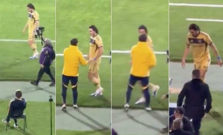 Boca ganó pero igual hubo escándalo: la furia de Edinson Cavani y su pelea con el cuerpo técnico porque lo sacaron
