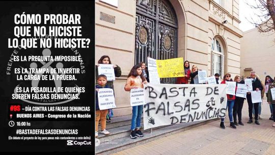 Dieciocho provincias marchan en el Día Internacional contra las Falsas Denuncias