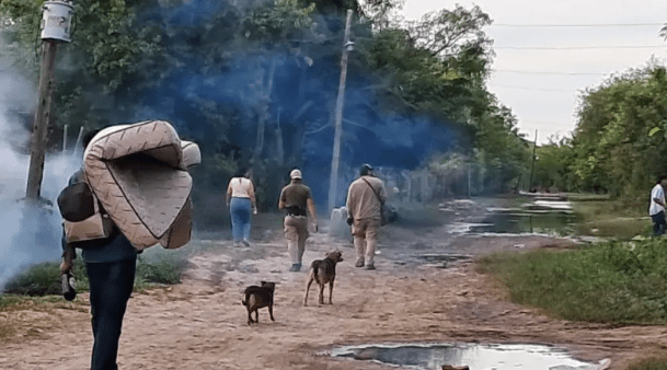 La mitad de los evacuados en San Luis del Palmar regresaron a sus hogares