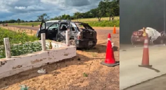 Seis muertos en choque de autos pero los conductores sobrevivieron