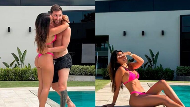 Antonela Roccuzzo encendió las redes con una sensual foto junto a Lionel Messi: verano y mimos al sol