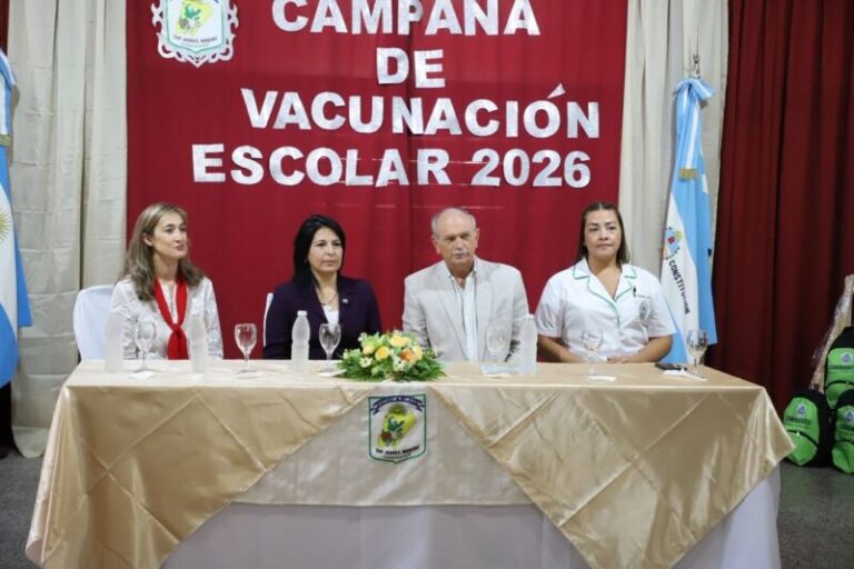 Lanari junto a Miño presentó la campaña de vacunación escolar 2026