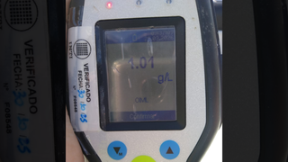 Operativo de control de alcoholemia en el Puente General Belgrano, que une Corrientes y Chaco.