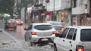 Mapa del pronóstico del tiempo mostrando las zonas bajo alerta en la provincia de Corrientes