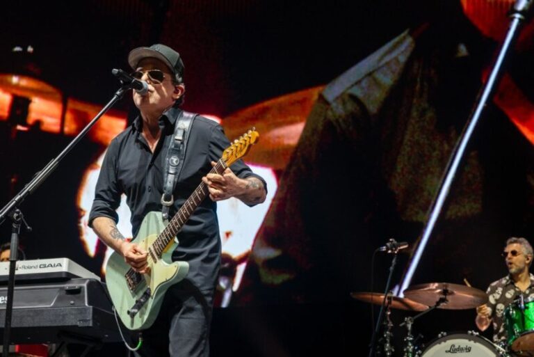 Andrés Calamaro en el escenario durante un concierto