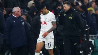 Cristian Cuti Romero en acción con la camiseta de la Selección Argentina de fútbol