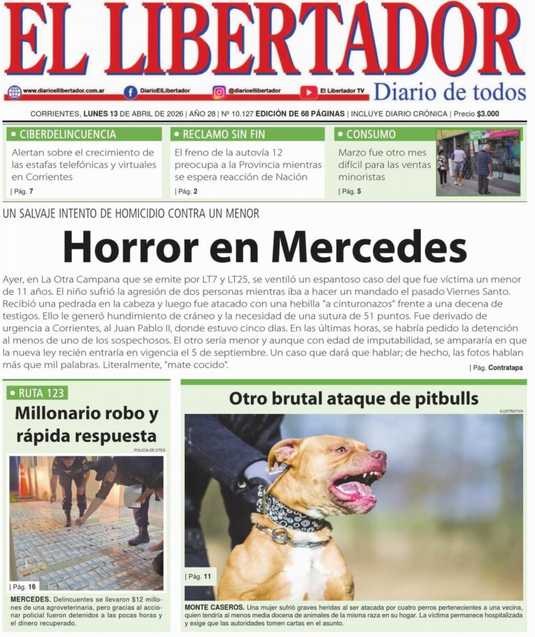 Logotipo o sede del Diario El Libertador en la ciudad de Corrientes