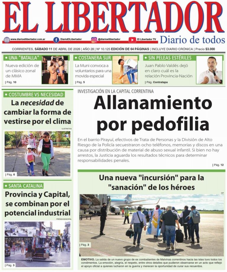 Logo o portada del Diario El Libertador de Corrientes, edición digital.