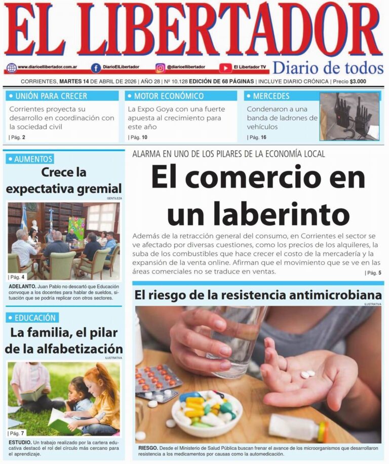 Logotipo o portada digital del Diario El Libertador de Corrientes