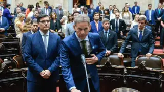 Diputado nacional Diógenes González durante una entrevista en el Congreso.