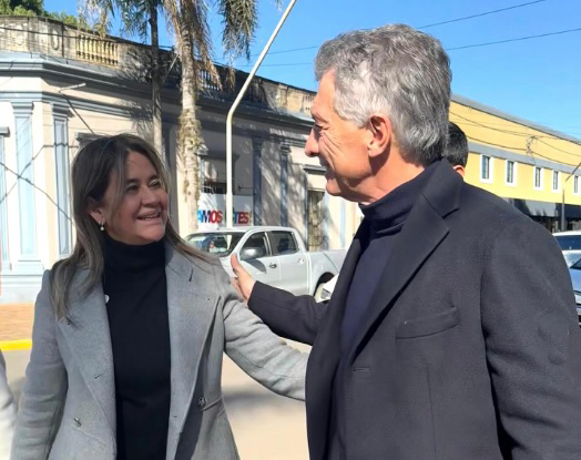 Mauricio Macri durante un encuentro con referentes políticos en el Nordeste Argentino.