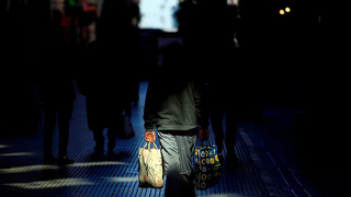 Gráfico de evolución de ventas minoristas en comercios