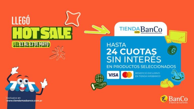Logo del Banco de Corrientes en promoción del Hot Sale con cuotas sin interés