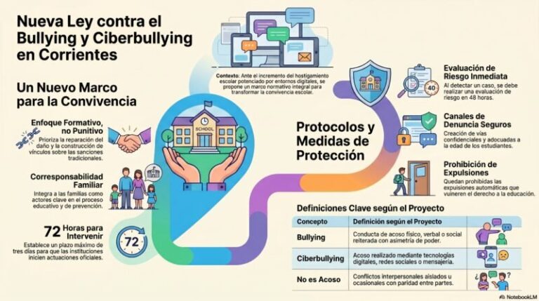 Legislatura de Corrientes, proyecto de ley sobre bullying y ciberbullying