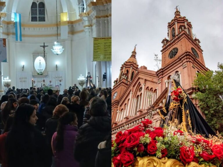 Procesión de Santa Rita en la ciudad de Esquina