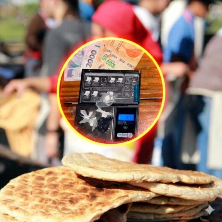 Procedimiento policial en puesto de torta parrilla en Corrientes