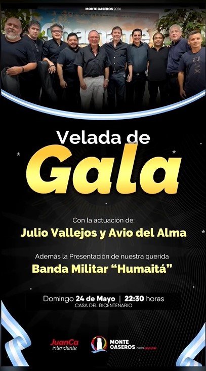 Julio Vallejos y Avío del Alma en concierto en Monte Caseros
