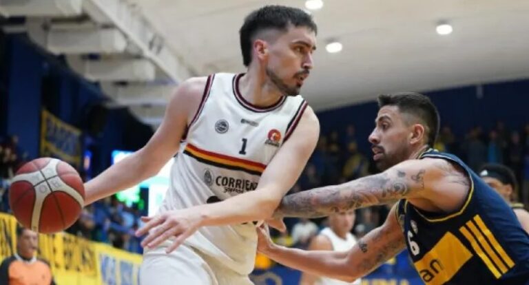 Lucas Gargallo en partido de San Martín de Corrientes