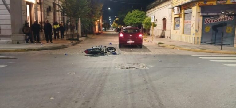 Intersección de calles Colón y Ángel Soto en Goya donde ocurrió el siniestro vial