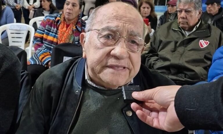 José Antonio Pocho Romero Feris durante los festejos del 220 aniversario de San Luis del Palmar