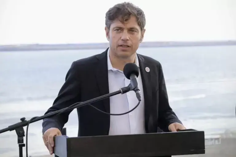 Axel Kicillof en un acto oficial