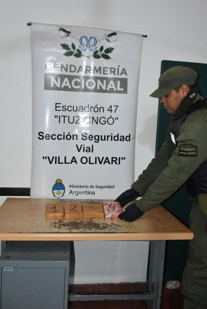 Control vehicular de Gendarmería Nacional en la Ruta Nacional 12