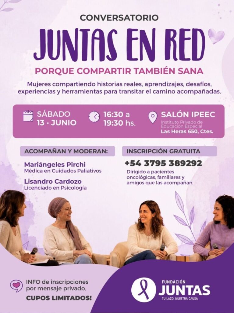 Conversatorio Juntas en RED de la Fundación Juntas en Corrientes
