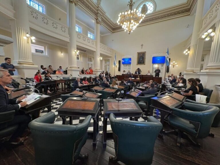 Vista del recinto de la Cámara de Diputados de la Provincia de Corrientes durante una sesión