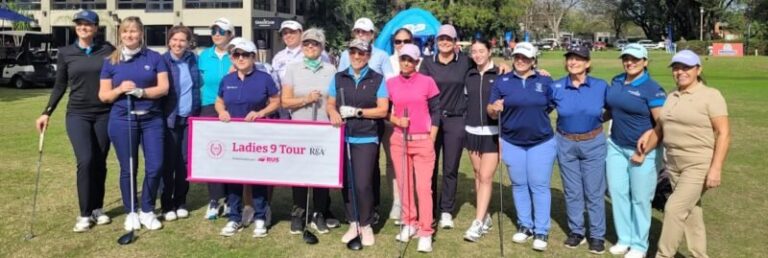 Jugadoras de golf en el Ladies 9 Tour en el Golf Club Corrientes