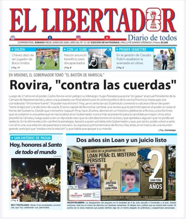 Hugo Passalacqua y Carlos Rovira en un acto político en Misiones