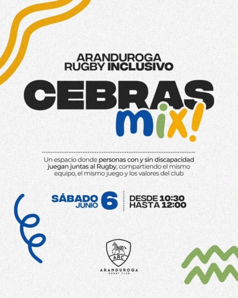 Rugby Inclusivo Cebras Mix en club Aranduroga