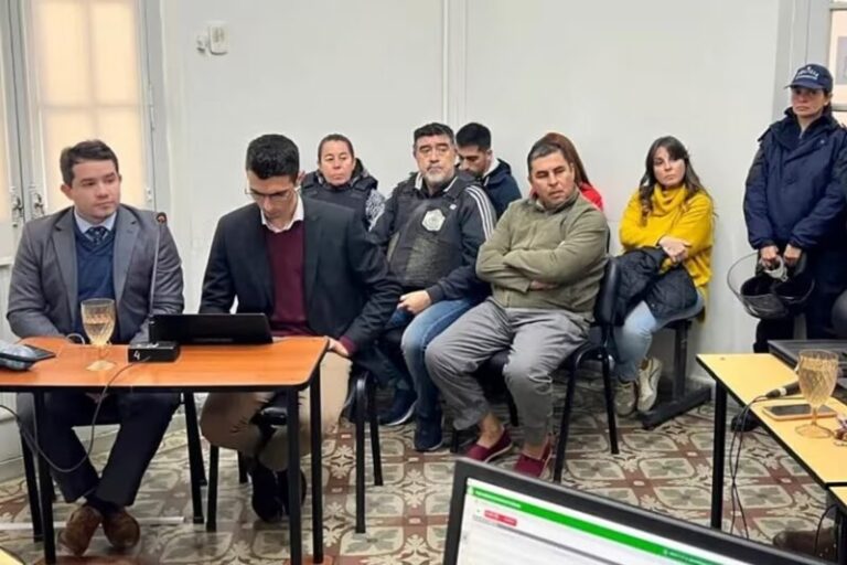 Fotografía del Juzgado Federal de Corrientes donde se procesó a los imputados por el caso Loan Peña
