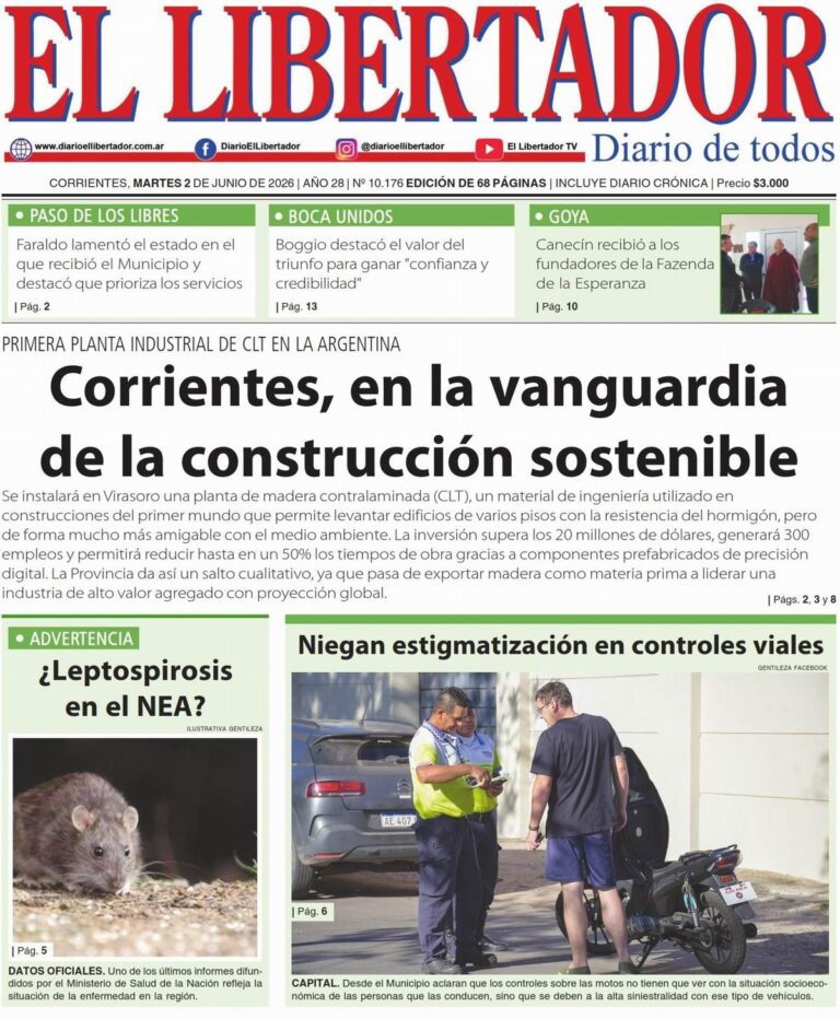 Portada del diario del 2 de junio de 2026