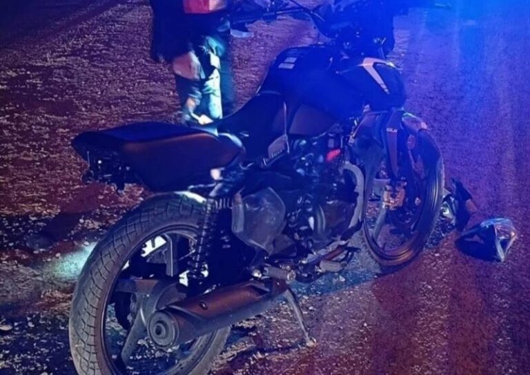 Lugar del siniestro vial en el cruce de Ruta 12 y avenida Maipú