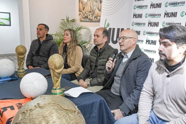 Presentación del torneo de fútbol infantil Mundialito en Corrientes