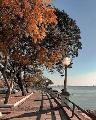 Mapa del pronóstico del tiempo en Corrientes