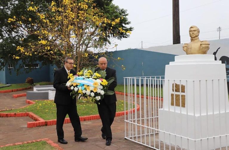 Acto conmemorativo por el 176° aniversario del fallecimiento del General San Martín en Bella Vista