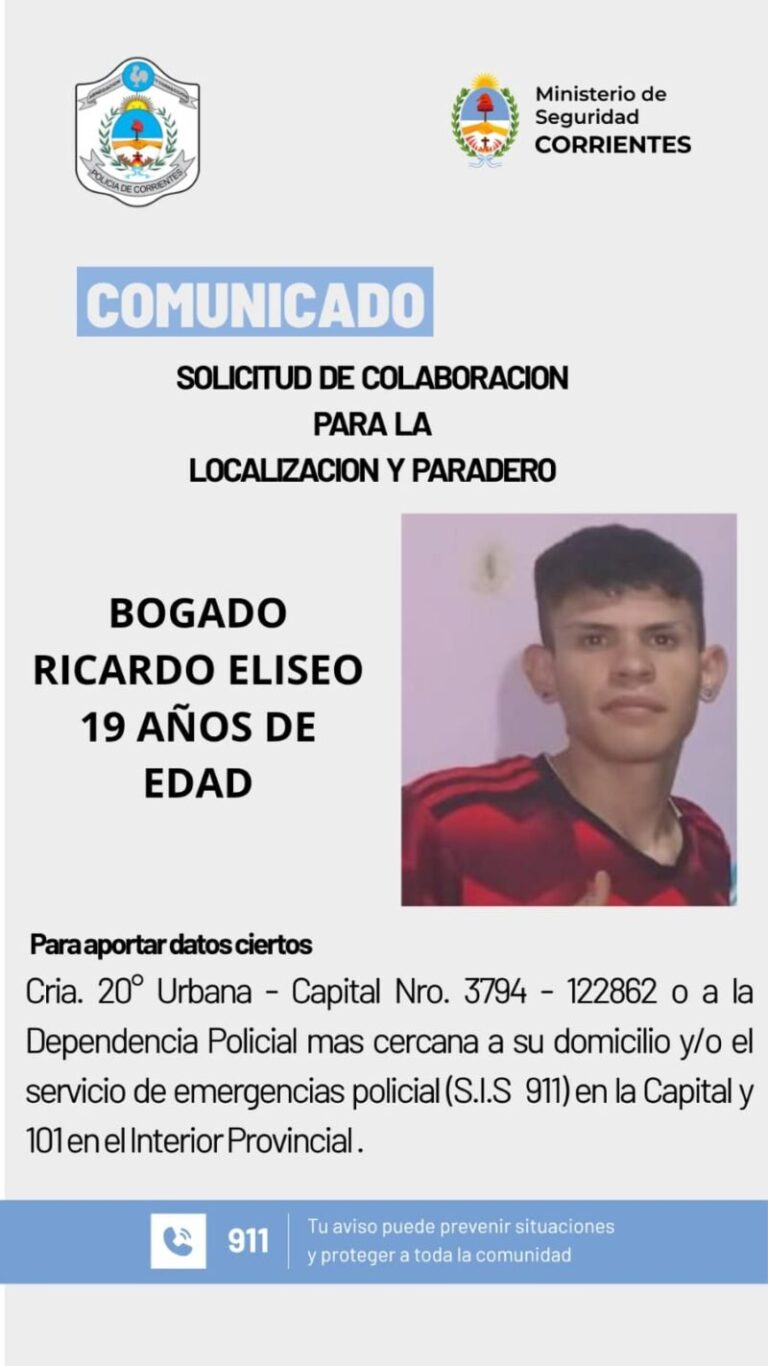 Patrullero de la Policía de Corrientes