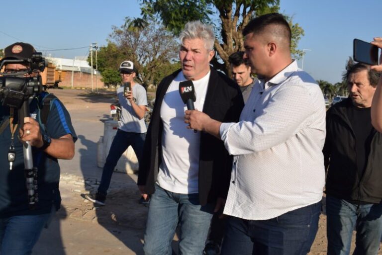 Tribunal en el Escuadrón 48 de Gendarmería Nacional en Corrientes durante el juicio por Loan Peña