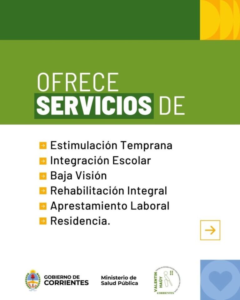 Fachada del Centro Valentín Haüy en San Lorenzo 1239, Corrientes
