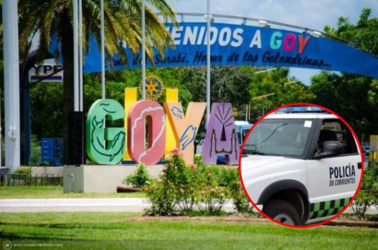 Lugar del accidente en avenida Rolón y República del Líbano, Goya