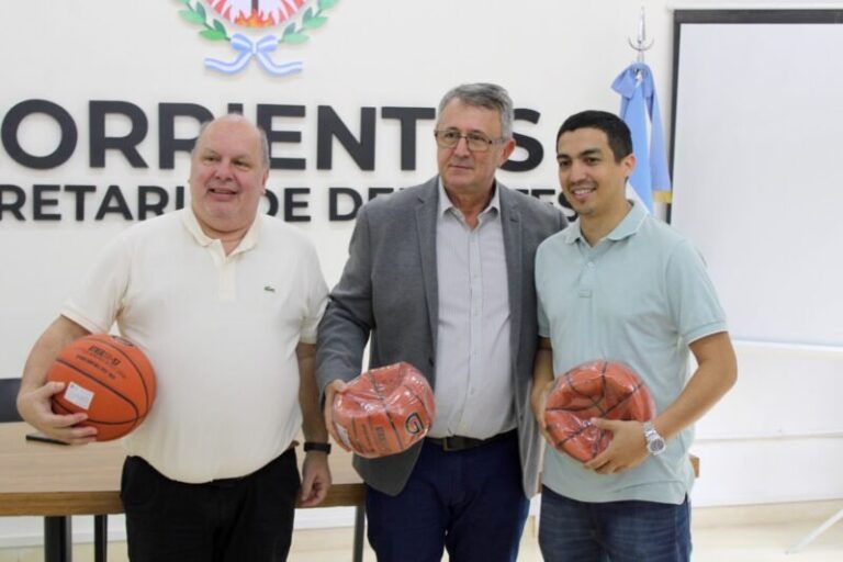 Conferencia de prensa de presentación de la Liga Provincial de Mayores 2026 en la Secretaría de Deportes de Corrientes