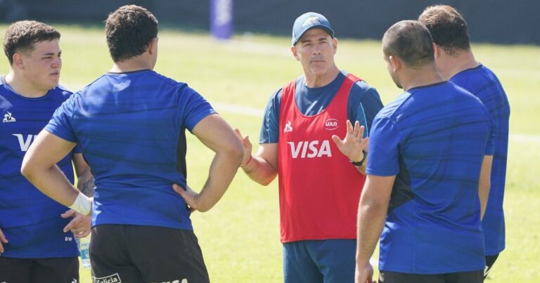 Los Pumas durante un entrenamiento en Jujuy antes del test match contra Australia