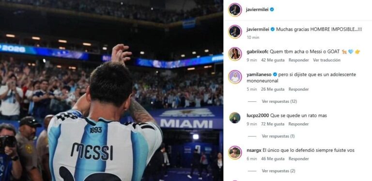Lionel Messi con la camiseta argentina