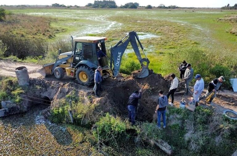 Relevamiento en zonas críticas de inundación en Bella Vista