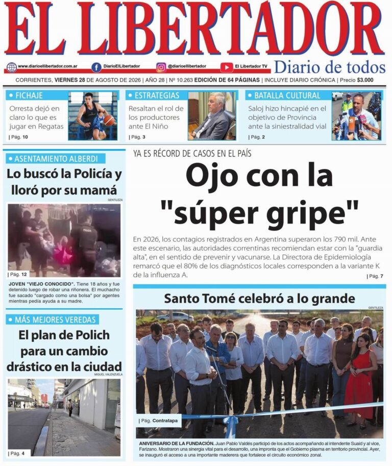 Resumen informativo del 28 de agosto de 2026