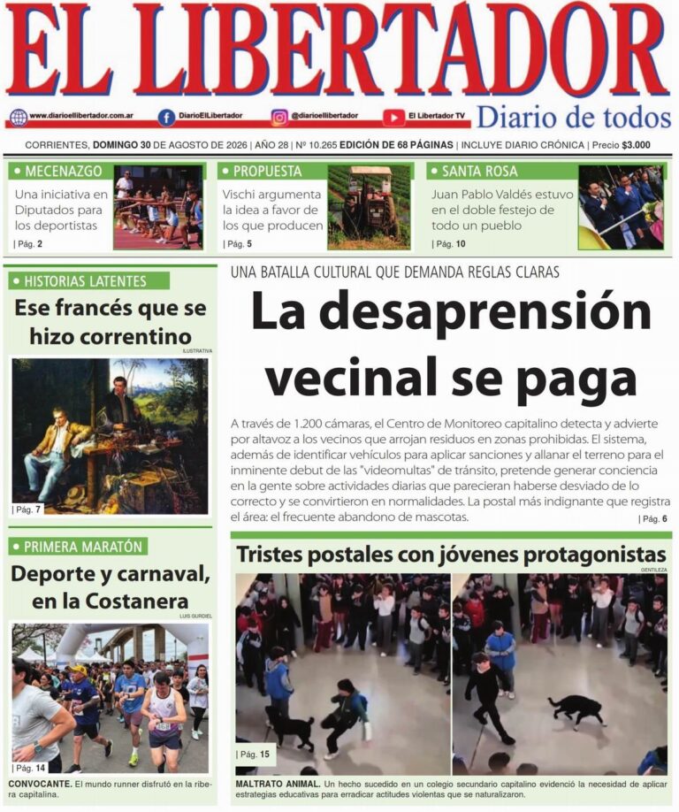 Resumen informativo del 30 de agosto de 2026